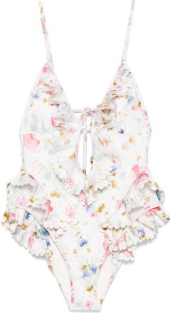 Zimmermann Costume da bagno Lucky Waterfall - Bianco