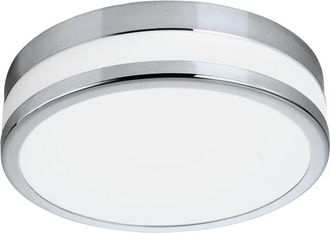 Eglo Plafoniera Moderna Led Palermo Acciaio Cromo 3 Luci Led Integrato 3,6W