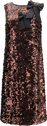 Ganni Womens Midi Dress Sequin Demitasse Recycled Polyester