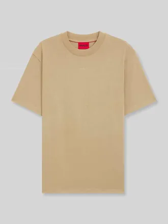 HUGO BOSS Regular Fit T-Shirt aus reiner Baumwolle Modell DAPOLINO in Beige, Gr&ouml;&szlig;e XXL