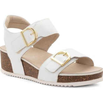 Ara Nova Slingback Platform Wedge Sandal in White at Nordstrom, Size 9.5-10Us