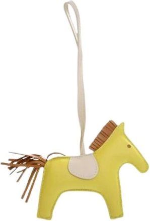 Herm&egrave;s Pre-owned Accessories, female, Yellow, Size: ONE SIZE Pre-owned Rodeo Bag Charm