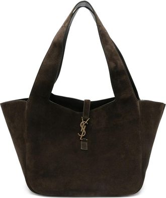 Saint Laurent Le 5 &agrave; 7 Bea Suede Logo-plaque Tote Bag