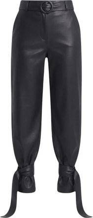 TPN Lederbroek - Dames - Leren Broeken - Zwart - S - Leer - Broeken