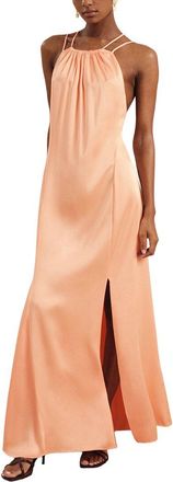 Reiss Tallie Satin Halter Neck Dress