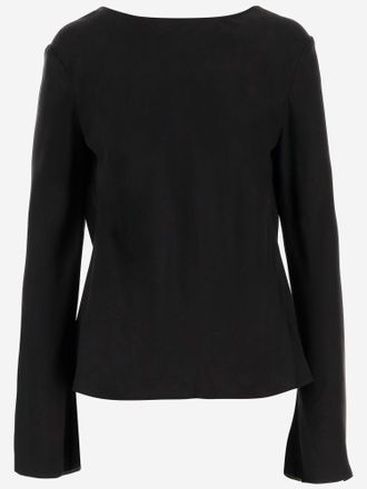 By Malene Birger Laura Shirt In Cupro And Viscose