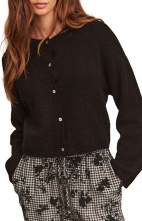 Next Button Front Cardigan in Black at Nordstrom, Size X-Small