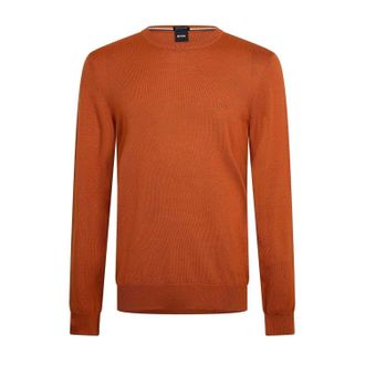 HUGO BOSS Gebreide herentrui Botto (Donker Oranje)