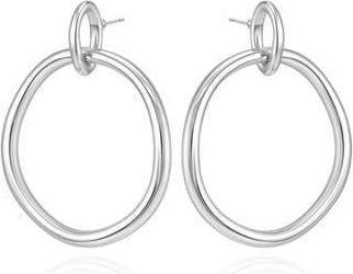 Vince Camuto Hoop Drop Earrings in Silver at Nordstrom Rack