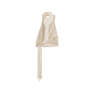 Entire studios Sleeveless Tops, female, Beige, Size: M Top Entire Studios