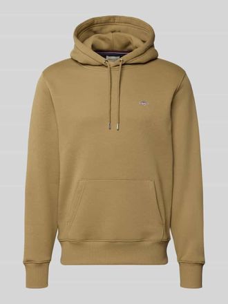 GANT Regular Fit Hoodie aus Baumwoll-Mix in Hazel, Gr&ouml;&szlig;e XXXL