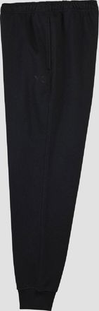 Yohji Yamamoto Mens Y-3 Brushed Terry Cuffed Joggers in Black