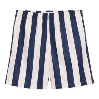 Ami Beachwear, male, Blue, Size: XL Long Stripes Swimsuit