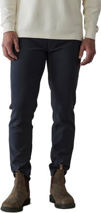 The Normal Brand Comfort Terry Five-Pocket Tailored Fit Pants in Navy at Nordstrom, Size 30 X 32