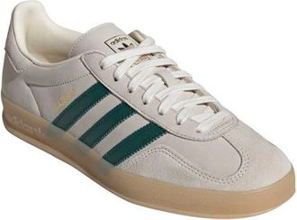 adidas Gender Inclusive Gazelle Indoor Sneaker in Cream White/Green/Gum 3 at Nordstrom, Size 7 Womens