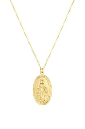 Set & Stones Virgin Mary Necklace in Gold at Nordstrom