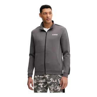 Guess Mickey Zip-through Sweatshirt - Heren - Vesten met rits - Grijs - M - Hoodies & sweatvesten