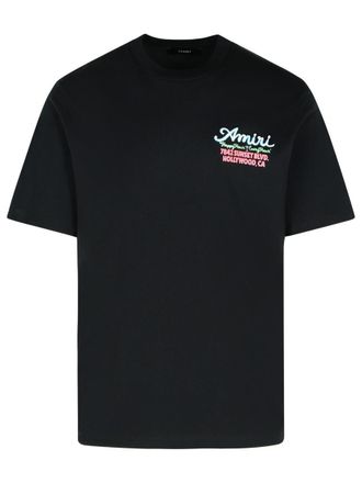 Amiri Neon Black Cotton T-Shirt