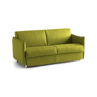 Dmora Sof&aacute; Fijo 2 Plazas Varedo, Desenfundable, Hidrorrepelente, Hecho En Italia, Lavable, 180x95x90h Cm Verde