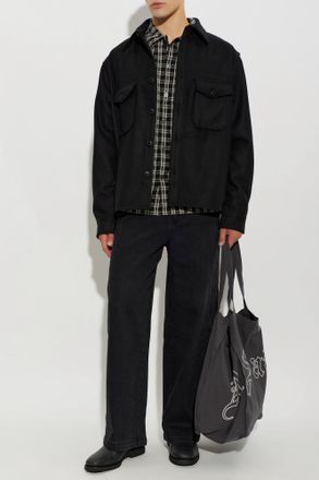 AllSaints Shirt Palermo, Mens, Black