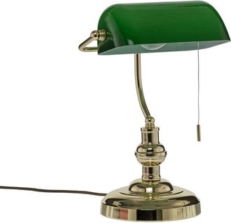 Lindby L&aacute;mpara de mesa de metal dorado