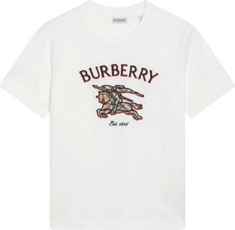Burberry Frankie Bby Chk T-Shirt - Tops - Mujer - Blanco - XS