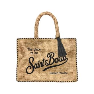 Saint Barth Tote Bags, female, Beige, Size: ONE SIZE Vanity Shoulder Bag