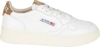 Autry Medalist Low Animal-Print Cow Leather Sneakers