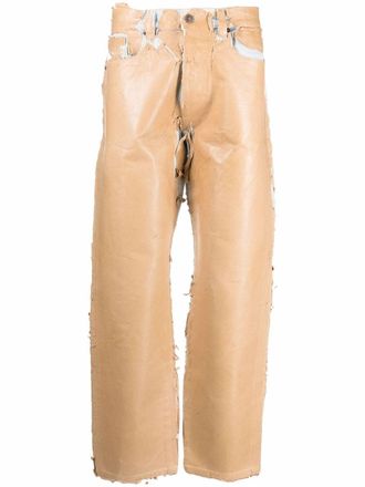Diesel 2010-FS1 distressed jeans - men - Cotton/Paper - 28/32 - Brown