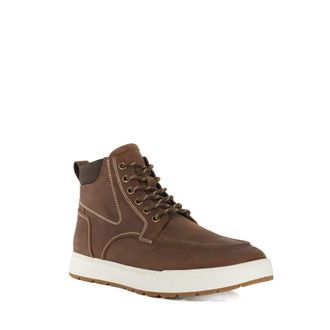Dune London Mens Souls - Lace Up High Tops - Chestnut material_leather1 - Size UK 7