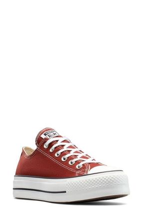 Converse Chuck Taylor All Star Lift Low Top Platform Sneaker in Rottin Apple/White/Black at Nordstrom, Size 6.5