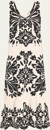 Sea New York Liliana Sleeveless Appliqué Dress