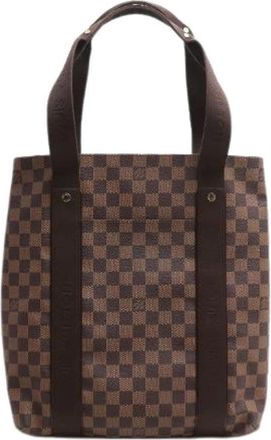 Louis Vuitton Pre-owned Tote Bags, male, Brown, Size: ONE SIZE Pre-owned Cabas Beaubourg Damier Tote Bag