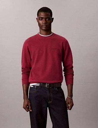 Calvin Klein Sudadera De Felpa Y Algod&oacute;n Con Grabado