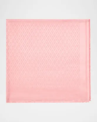 Valentino Garavani Toute La V Wool and Silk Shawl