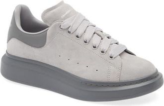 Alexander McQueen Oversize Sneaker in Zinc at Nordstrom, Size 11.5Us