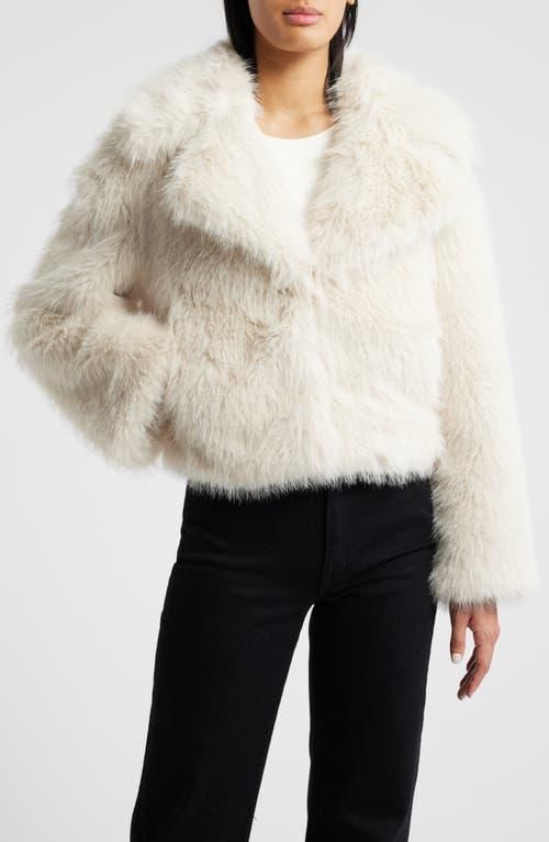 RECTO 70S ORCHID FAUX FUR OVERSIZED COAT