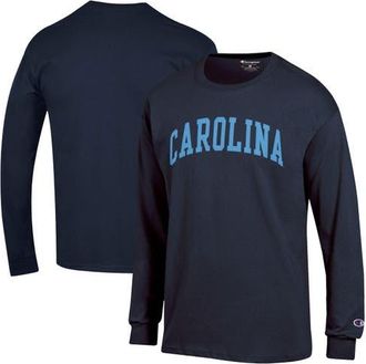 Champion Mens Champion Navy North Carolina Tar Heels Basic Arch Long Sleeve T-Shirt at Nordstrom, Size Xx-Large