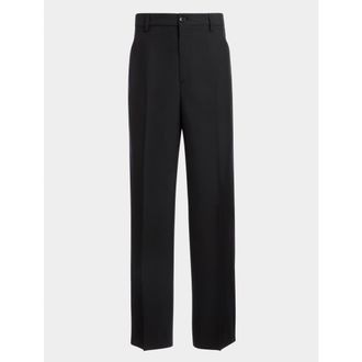Bally Pants in a Melange Wool Blend in Black at Nordstrom, Size 50 Eu
