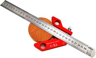 OEM Regla De L&iacute;nea Central, 45/90 Grados, Regla De Carpintero De Aleaci&oacute;n De Aluminio