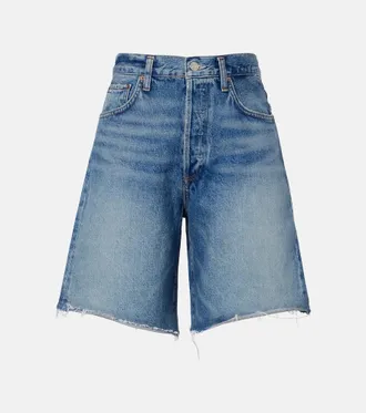 A Gold E Indra denim Bermuda shorts