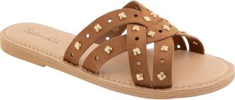 Splendid Simon Studded Slide Sandal in Caramel at Nordstrom Rack, Size 7.5