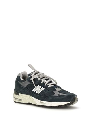 New Balance Suede and Nylon Sneaker - Navy