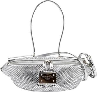 Dolce & Gabbana Pre-owned Sicily Belt Bag - Dames - Vintage Schoudertas - Grijs - ONE Size - Leer - Vintage
