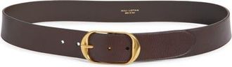 Nili Lotan Leather Belt in Vintage Brown at Nordstrom, Size 75