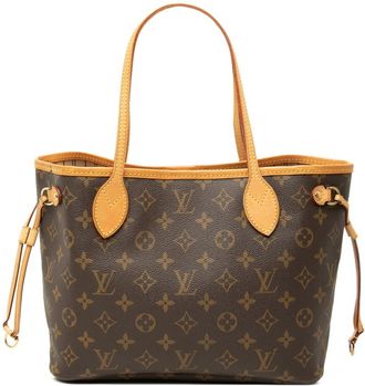 Louis Vuitton Brown Pvc Leather Handbag Tote Bag (Pre-Owned)