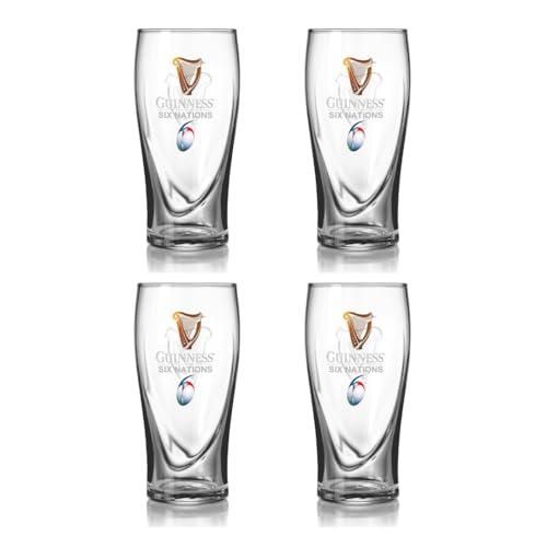 Guinness Verre à bière officiel Six Nations Gravity Souvenirs classiques (540 ml Guinness Verre à bière officiel Six Nations Gravity Souvenirs classiques (540 ml