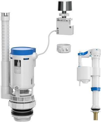 Roca Juego Completo De Mecanismo De Doble Descarga Compacto Mecanismos - Roca Entrada: Inferior