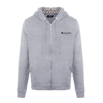 Aquascutum Heren Casual Hoodie (Grijs)