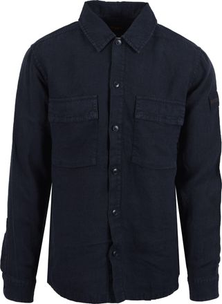 Boss Orange by Hugo Boss Mens LOCKY SHIRT DARK BLUE - Navy Cotton - Size X-Large